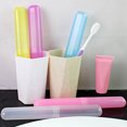 thumbnail image 4 of FESTFENDS 7Pcs Toothpaste Travel Container Plastic Storage Assorted Color for Bathroom, 4 of 8
