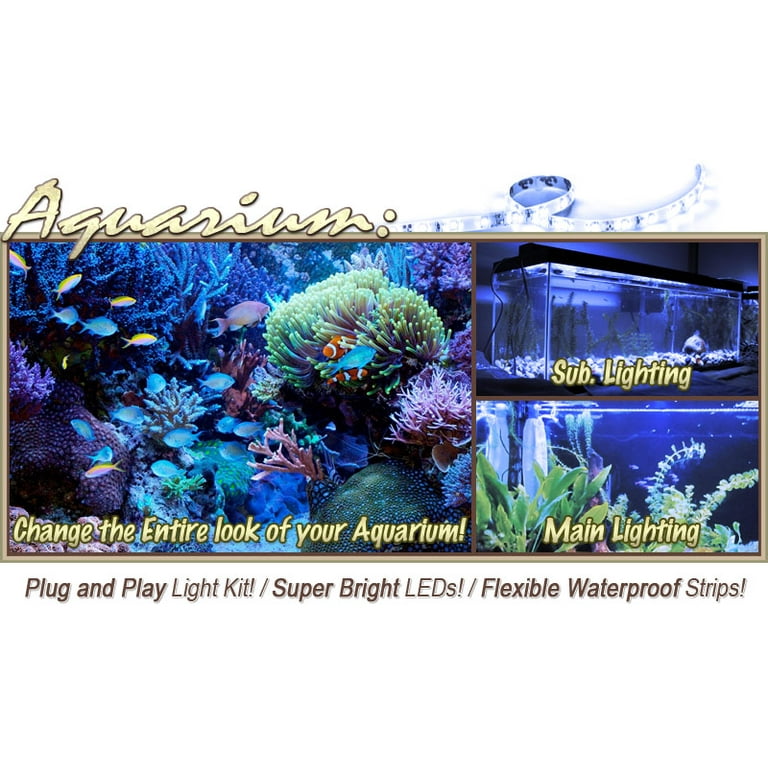 Biltek 6 ft Blue Aquarium Reef 455nm Blue Remote Controlled LED