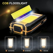 LED Rechargeable Magnetic Work Light 500Lumens, Hanging Hook 3 Lighting Modes, Job Site Lighting for Car Repairing, Camping