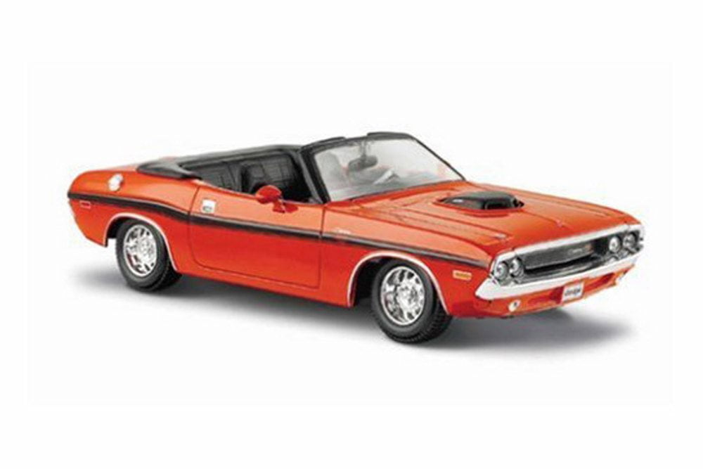 Maisto 1:24 1970 Dodge Challenger R/T Diecast Model Car Orange 