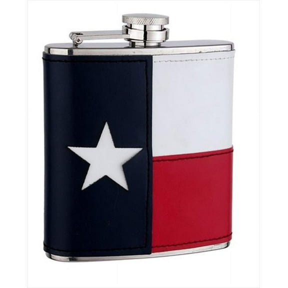 FJX Wholesale HFL-FA001T 6oz Texas Flag Flask