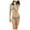 Blue, variant on Elainilye Fashion Womens Bikini Swimsuits Non-Positioning Feature Retro Printed Strappy Bikini Swimsuit,Blue