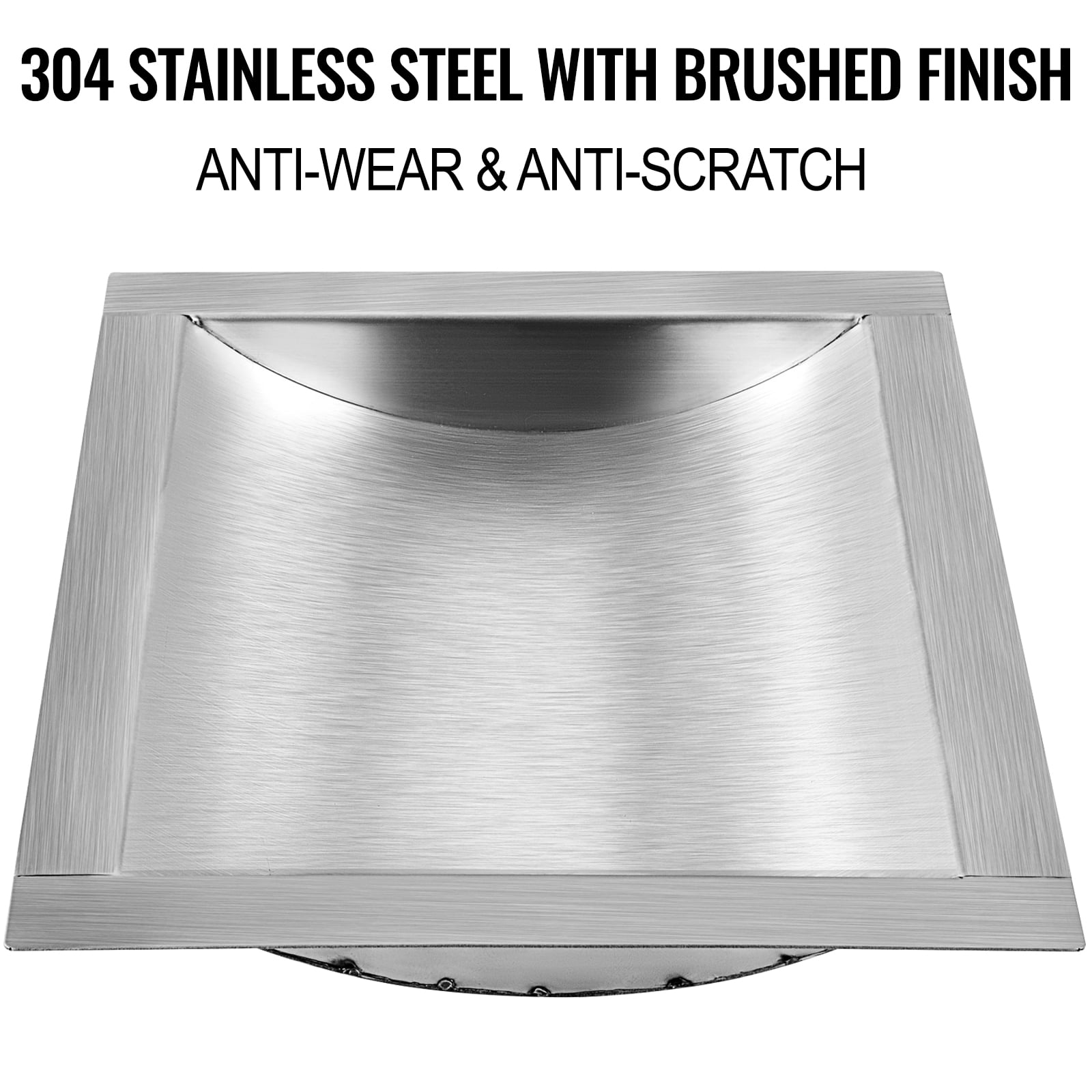 BENTISM 304 Stainless Steel Drop-In Deal Tray 12" (w) x 10" (d) for Gas Stations Banks
