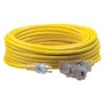 thumbnail image 1 of Southwire (438) 4188SW8802 50ft SJTW 12/3 Three-Way Power Block W/ Lighted End (Yellow), 1 of 1