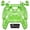 Clear Green-V2, variant on eXtremeRate Clear Atomic Purple Full Set Housing Shell w/Buttons Touchpad Cover Replacement for ps5 Controller BDM-030/040