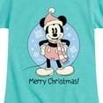 thumbnail image 3 of Disney - Mickey Merry Christmas - Toddler & Youth Girls Short Sleeve Graphic T-Shirt, 3 of 5