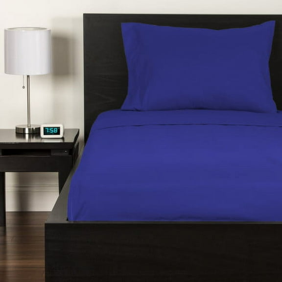 Crayola Blue Berry Blue Full size Microfiber sheet set