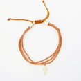 thumbnail image 3 of Howard's Devon Adjustable Multi-Row Inspirational Cross Bourbon Bracelet for Women, 3 of 3