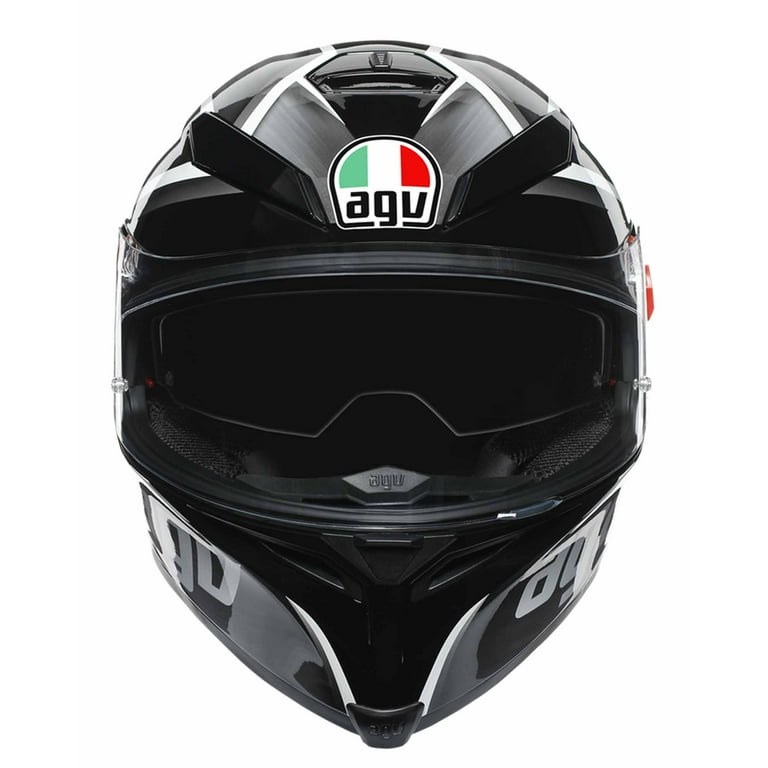 AGV K5 S Tempest Motorcycle Helmet Black/Silver MD/LG - Walmart.com