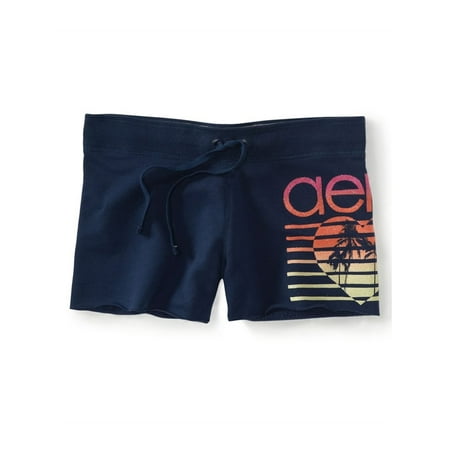 Aeropostale Juniors Glitter Heart Casual Bermuda Shorts