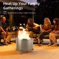 thumbnail image 6 of 20.5" Smokeless Fire Pit, Portable Stainless Steel Wood Burner with Air Switch & Ash Pan, 80% Less Smoke, Even Heat for Camping/Backyard, 6 of 7