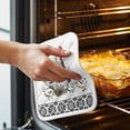 thumbnail image 3 of Chicken Pot Holders for Kitchen Heatproof Potholder, 4 Pack Farmhouse Country Animal Black Flower Leaf Hot Pads Multipurpose Oven Pads Cloth Potholders Trivet for Cooking and Baking, 3 of 8