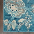 thumbnail image 4 of Nourison Tranquil Floral Turquoise 5'3" x 7'3" Area Rug, (5x7), 4 of 8