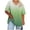 01-Green, variant on Women's V-Neck Oversized Short Sleeve Side Split Loose Fit Casual T-Shirts for Women All-Day Comfort Wear