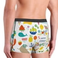 thumbnail image 3 of Goofa Summer Animal Printed Men's Boxer Briefs Underwear, Moisture-Wicking Underwear, Trunk,Soft and Breathable Cotton Underwear-XX-Large, 3 of 9