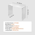thumbnail image 3 of KFFKFF Clear Plexiglass Sofa Table, Transparent Plexiglass Accent Table, Acrylic Side Table with Dimensions 37.95x15x29.13 inch, Suitable for Entryway, Lounge, Dining Area, 3 of 9