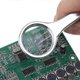thumbnail image 4 of 10x Magnifier with Tweezers, Magnifying Tweezers Magnifying Glass, Handheld Magnifier Tweezers Repairing Loupe Toolsilver1pcs.., 4 of 5