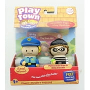 Play Town Learning Curve Real Wood Figure 2 Pack - Policeman Dan & Billy Bandit