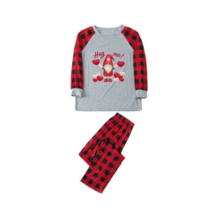 

REORIAFEE Christmas Vacation Pjs Xmas Sleepwear Clothes Christmas Print Tops+Pants Family Matching Pajamas Set Women S