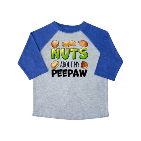 

Inktastic Nuts About My Peepaw Peanut Almond Pistachio Gift Toddler Boy or Toddler Girl T-Shirt