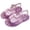 Purple, variant on Toddler Girl Sandals Jelly Shoes for Girls Princess Dress Up Flat Sandals for Toddler Cosplay Clear Glitter Jellies(Pink,2 Big Kid)