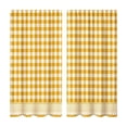 thumbnail image 2 of Hovilon 28x40 Inch 2D Printed Kitchen Curtains, Washable Polyester Short Window Panels, Light Filtering Tier Curtains for Bathroom Bedroom Laundry Room, Fade Resistant & Easy Care, 2 of 7