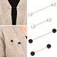 thumbnail image 4 of 6 piezas chal Clip doble imitación perla broches alfileres de seguridad TUNC Sencillez, 4 of 5