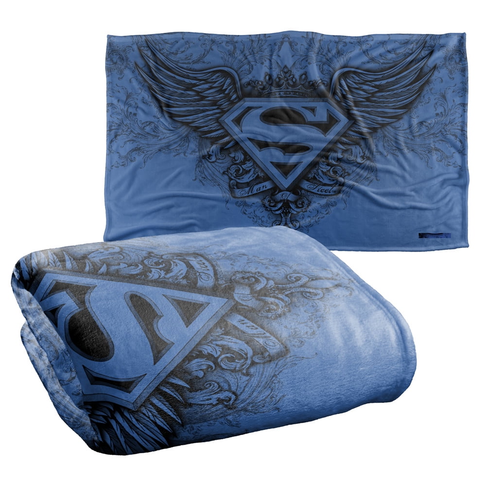 Superman Superman Winged Logo Officially Licensed Silky Touch Super Soft Throw Blanket 36' x 58