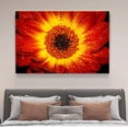 thumbnail image 4 of Póster de lienzo con diseño de girasol naranja en flor, decoración para dormitorio, paisaje deportivo, decoración para oficina, regalo, estilo marco, 20 x 30 cm, 4 of 8