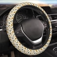 thumbnail image 3 of Lsque Cartoon Corn Pumpkin Sunflower Ultra Soft Car Steering Wheel Cover for Women, Standard 15 inch Size for Truck Van SUV Auto, 3 of 8