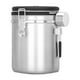 thumbnail image 2 of Recipiente hermético de acero inoxidable para café - Recipiente de almacenamiento de comida de cocina de 1,8L para granos de café, posos, té, harina, azúcar, cereales con dial de dátiles, 2 of 8