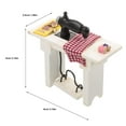 Vintage Mini Treadle Sewing Machine Dollhouse Accessory Mini Furniture