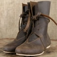 thumbnail image 1 of Zapatos de hombre Botas de hombre Botas de talla grande Botas de trabajo retro para hombre Botas de ruibarbo, 1 of 5