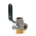 thumbnail image 4 of 3-way (l-port) Ball Valve Lever Handle Female (dn15 1/2\') Made Of Compatibleged Brass, 4 of 5