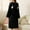Black, variant on ITSAME Womens Fleece Robes, Long Sleeve Keep Warm Lengthening Bathrobe Loungewear Wine L