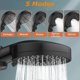 thumbnail image 3 of Shower Head, 5 Modes 120mm Large Panel Shower Head High Pressure with Filter, 3 of 5