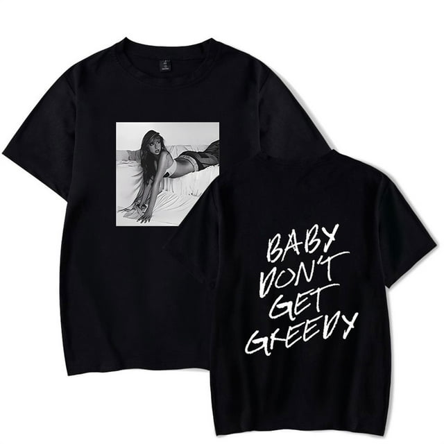 Tate Mcrae Baby don't Get Gourmand T-shirt Hommes Femmes Manches Courtes Mode Col Rond