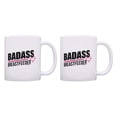 thumbnail image 1 of ThisWear Mom Breastfeeding Gifts Badass Breastfeeder Lactation 2 Pack 11oz Coffee Mug Set White, 1 of 4