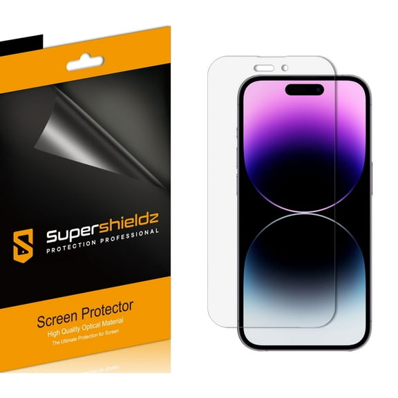 (6 Pack) Supershieldz Designed for iPhone 14 Pro (6.1 inch) Screen Protector, High Definition Clear Shield (PET)