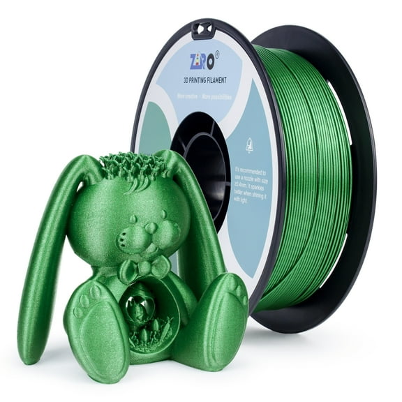 Ziro Diamond PLA Filament  1.75mm 1kg, Emerald Green