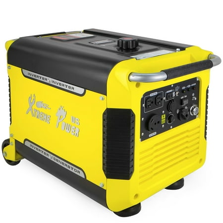 XtremepowerUS Super Quiet 3000 Watt Digital Inverter Powered Generator Camping Gas Electric Key Start w/ (Best Gas Range Under 3000)