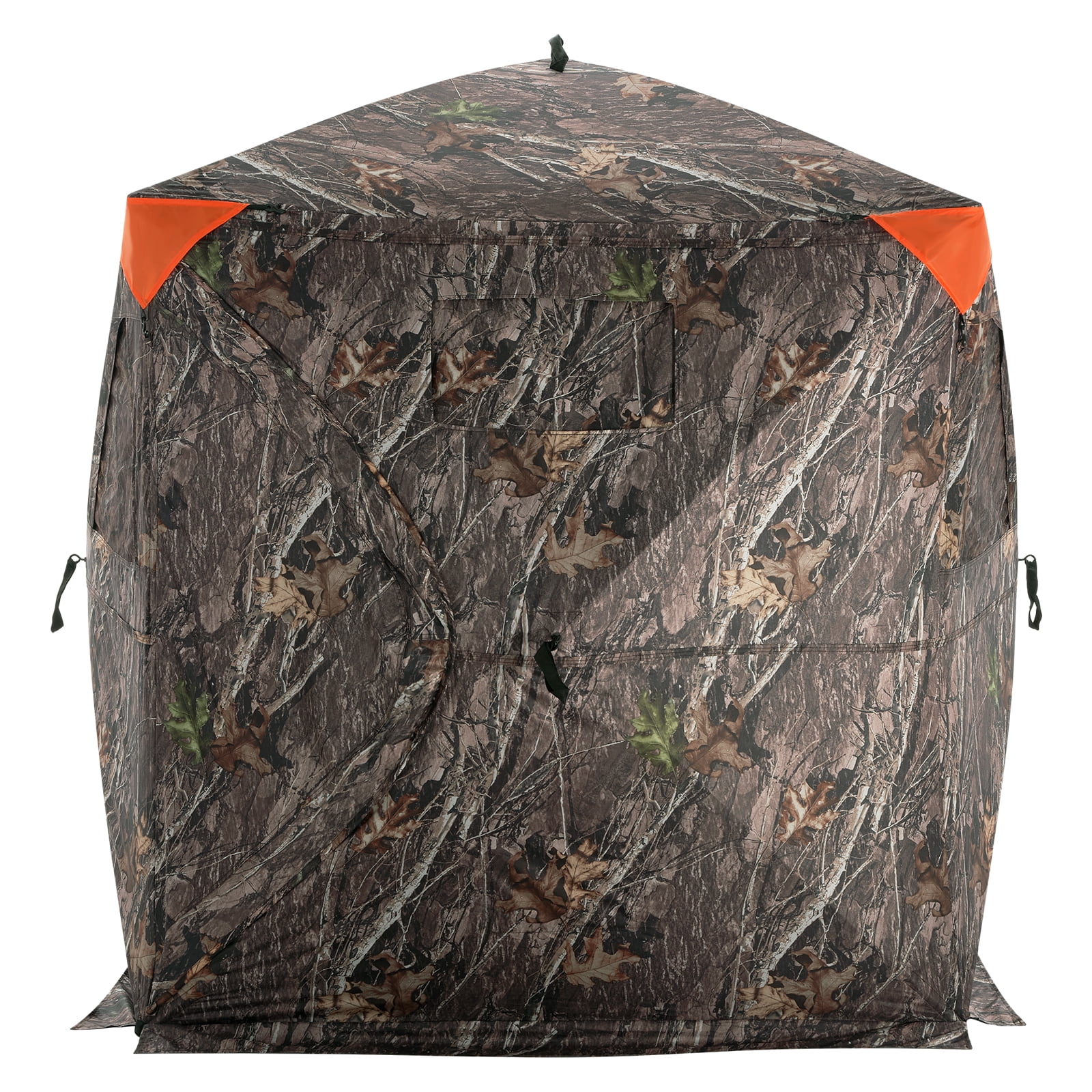 VEVOR Hunting Blind, 270° Ground Blind, 2-3 Person Pop Up Deer Blind for Hunting with Carrying Bag, Portable Resilient Hunting Tent, 3 Horizontal Windows for Turkey and Deer Hunting