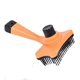 thumbnail image 1 of Cepillo autolimpiante para perros y gatos, peine de baño para mascotas, herramienta de aseo para mascotas - Limpieza con un solo clic (naranja), 1 of 5
