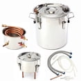 thumbnail image 2 of 5Gal/20L Distiller Copper Tube Water Distiller Copper Boiler  With Circulating Pump Home Brewing Kit, 2 of 7