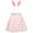 Pink Bunny Set, variant on Girls Skirt Blue Heart Sequins Sparkling Tutu Dancing 2-3 Years