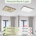 thumbnail image 5 of Boho Floral Magnetic Fluorescent Light Covers for Ceiling Lights 2x4Ft, Modern Abstract Ethnic Tribal Patterns Office Classroom Kitchen Drop Ceiling Light Covers Lighting Filters Shade Panel 2 Packs, 5 of 9