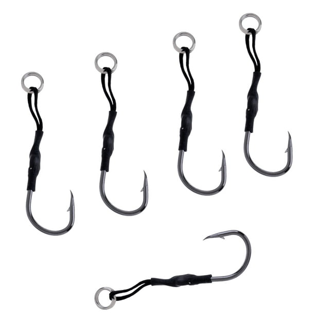 5pcs Assist Hook Fishing Hooks - as picture show, 4 