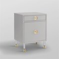 thumbnail image 6 of Posh Living Petrocchio Single Drawer/Door Nightstand in Light Gray, 6 of 9