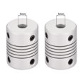 thumbnail image 2 of Acoplamiento de eje de aleación de aluminio de 5mm a 5mm, acoplador flexible, conector de motor, unión L25xD19 5pcs, 2 of 6