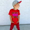 thumbnail image 6 of MZXELPRJD Kids 100 Days of School Shirt Girls Boys 100th Day of School Celebration Tops Kids Short Sleeve Funny Graphic Letters Print T-Shirt, 6 of 8